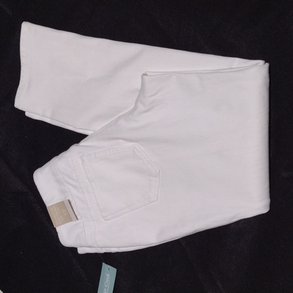NWT White Coldwater Creek White jegging style needed denim jeans size 10 petite